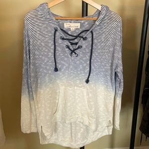 Size medium Blue and White ombré sweater!! Made by Vintage Havana!